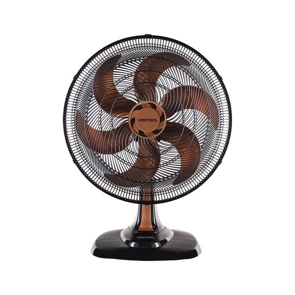 Ventilador de Mesa Bronze Turbo 50cm 6 Pás Oscilante Ventisol