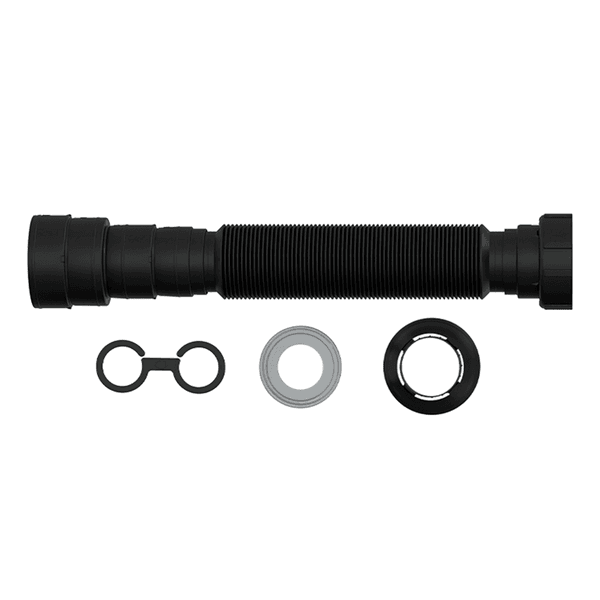 Sifão Tubo Extensivo Universal Blukit Com Porca Preto 70cm