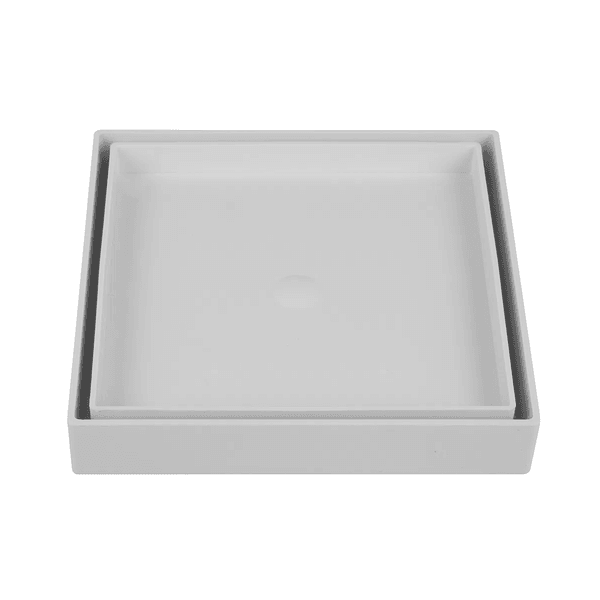 Ralo oculto Astra quadrado universal 15x15 Branco 