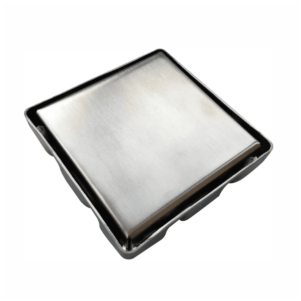 Ralo Oculto Flux Hidro Duplo Inox 15x15