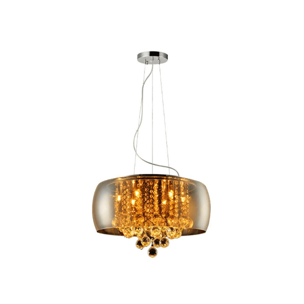 Lustre Avant Wessex 6 G9 500mm Âmbar Translúcido