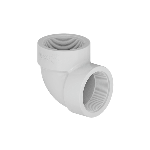 Joelho 90 Com Rosca 3/4" Branco Tigre
