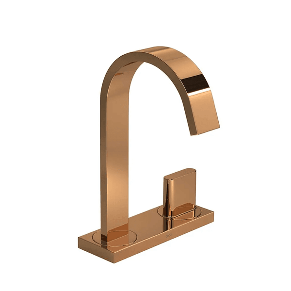 Torneira Deca Mesa Com Chapa Bica Alta p/Lavatório 1/4 Volta Polo