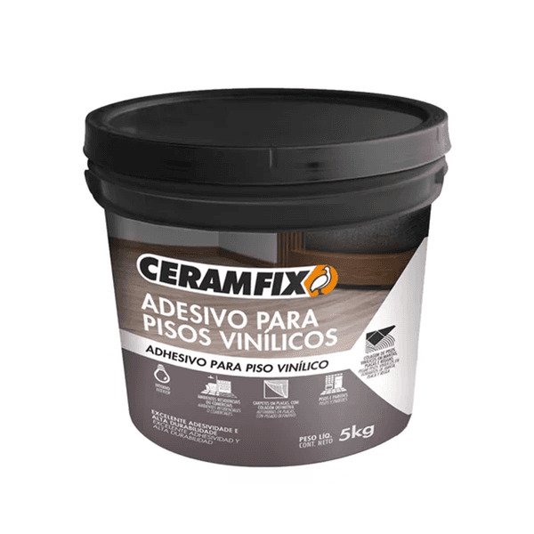 Balde Adesivo Piso Vinílico Ceramfix 5KG