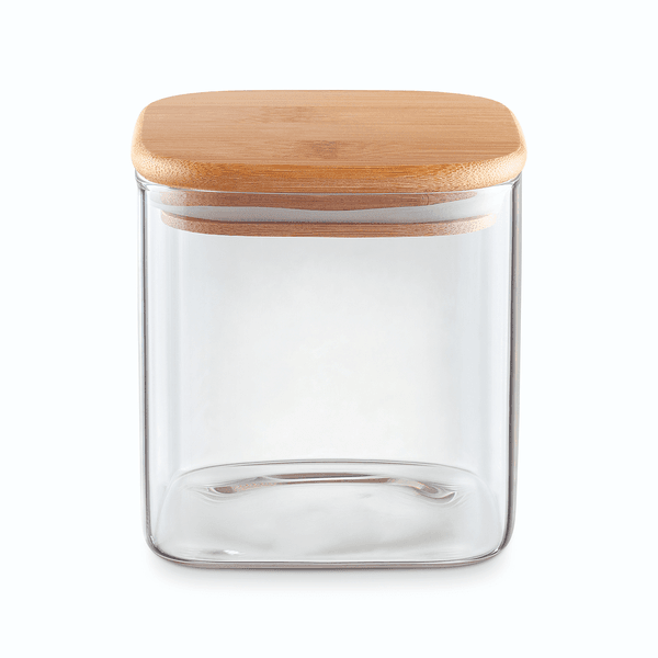 Porta Mantimentos 700ML UZ Vidro Quadrado UZ7101-TR