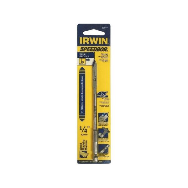 Broca Chata para Madeira 1/4" Irwin