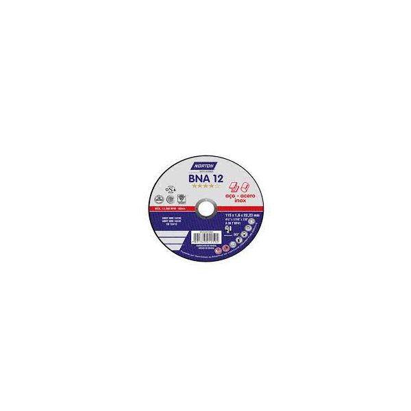 Disco de Corte 7" x 1,60mm x 7/8" - BNA 12 Norton