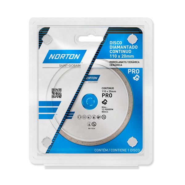 Disco De Corte Diamantado Contínuo Norton - 1mm