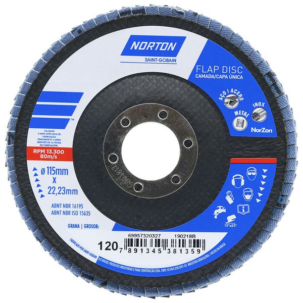 Disco Flap Original 4,5 x 7/8 A-120 Original Norton