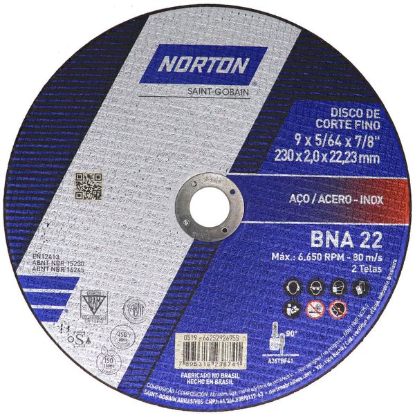 Disco De Corte Bna 22 - 9"
