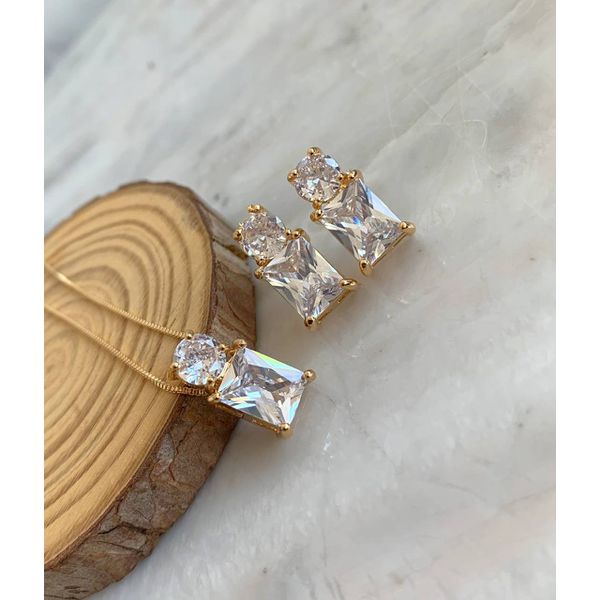 Conjunto geométrico na zircônia