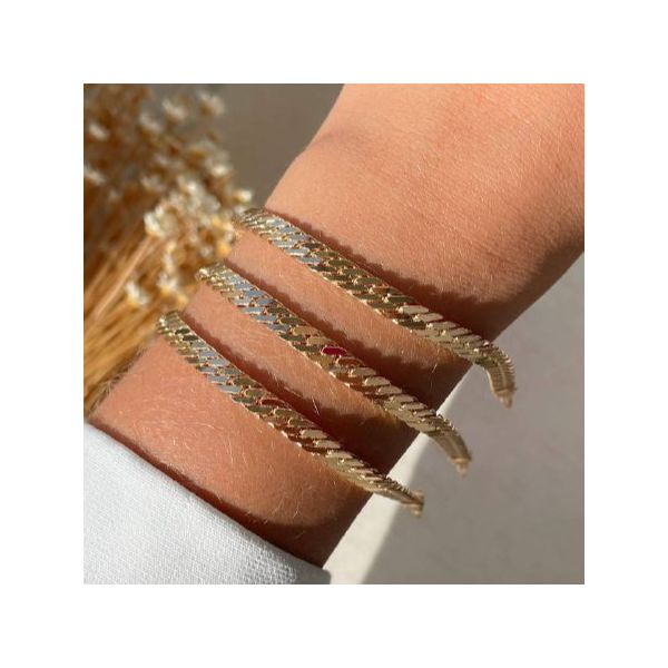 Pulseira corrente trabalhada (unidade)