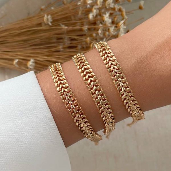 Pulseira de malha trabalhada (cada) 