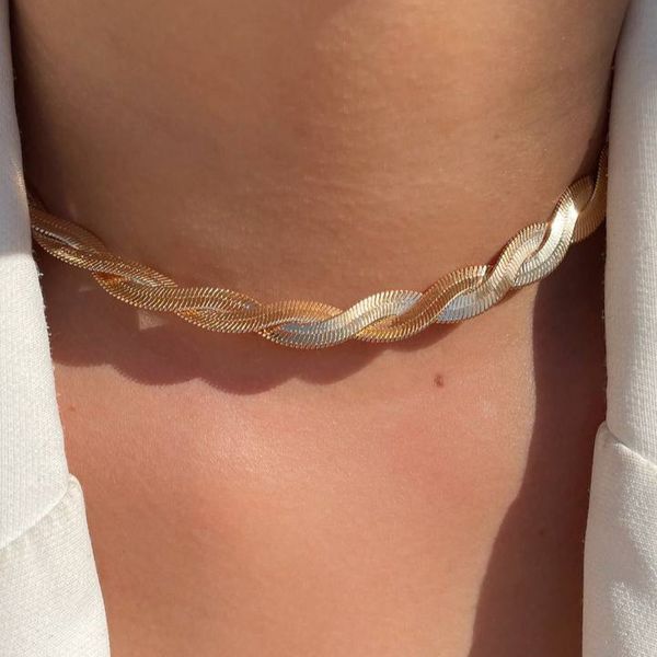 Chocker trançada 