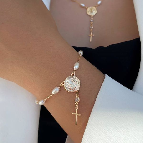 Pulseira são bento com perola 