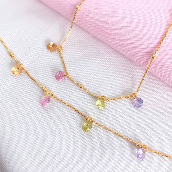 Pulseira Infantil com Pontos de Luz Colorido 