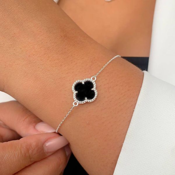 Pulseira de trevo na PRATA 925