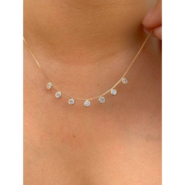 Chocker De Ponto De Luz Delicada