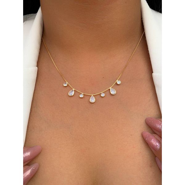 Chocker Com Ponto De Luz De Gotinha