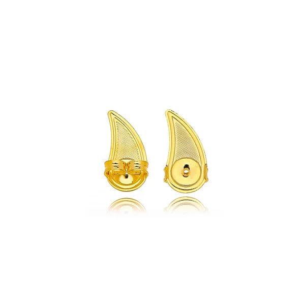 Tarraxa Vírgula Para Brinco Ear Cuff (kit 10 Pares)