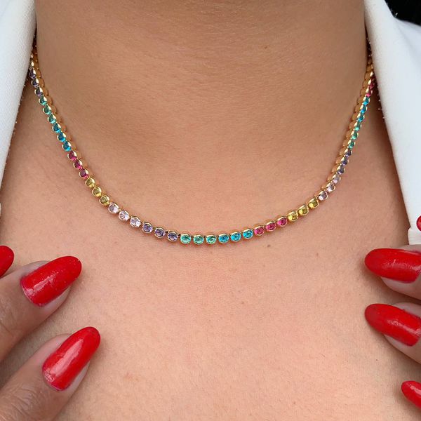 Chocker riviera rainbow