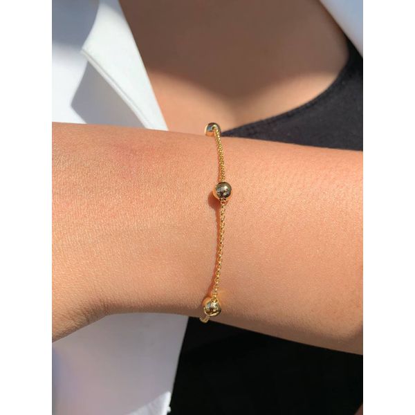 Pulseira de Esferas Lisas 