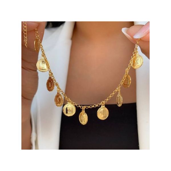 Pulseira Com Medalhas Dez Mandamentos