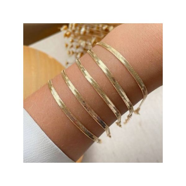 Pulseira de fita fina e delicada (unitária)