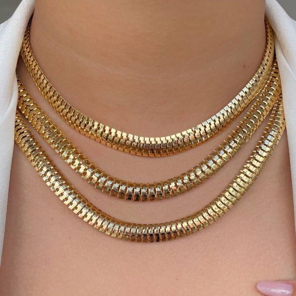 Colar Malha Snake 45cm (cada)