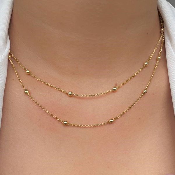 Choker de renda com esferas (cada)