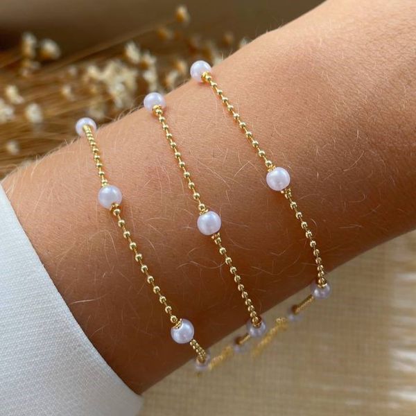Pulseira de bolinha Perolas (cada)