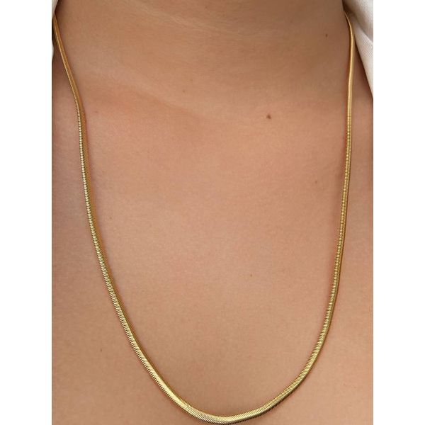 Colar de malha alongado 60cm 