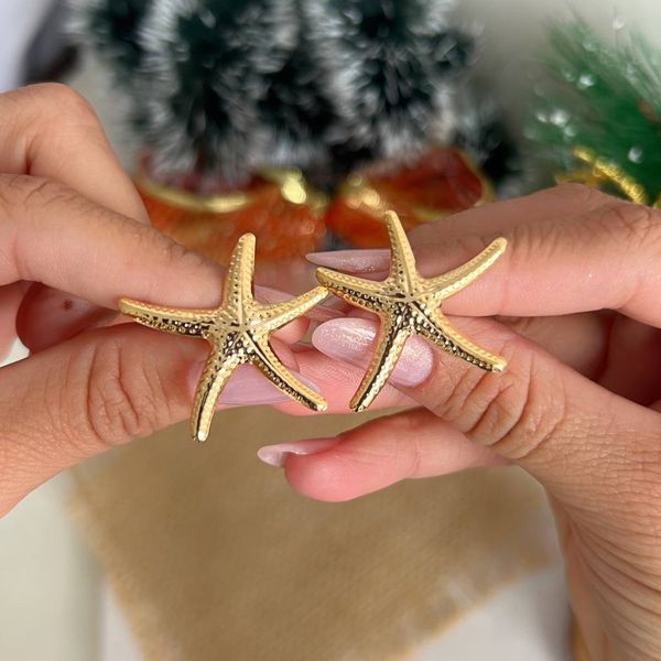 Brinco de estrela orgânico 