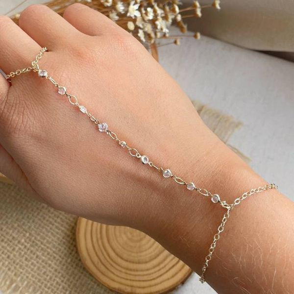 Pulseira De Mão Gota de Luz