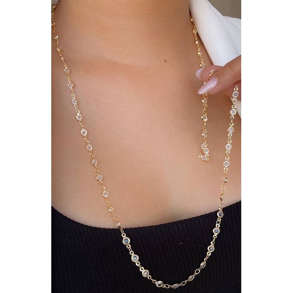 Colar Longo Pontos de Luz 80 cm