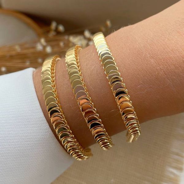 Pulseira de escama lisa 