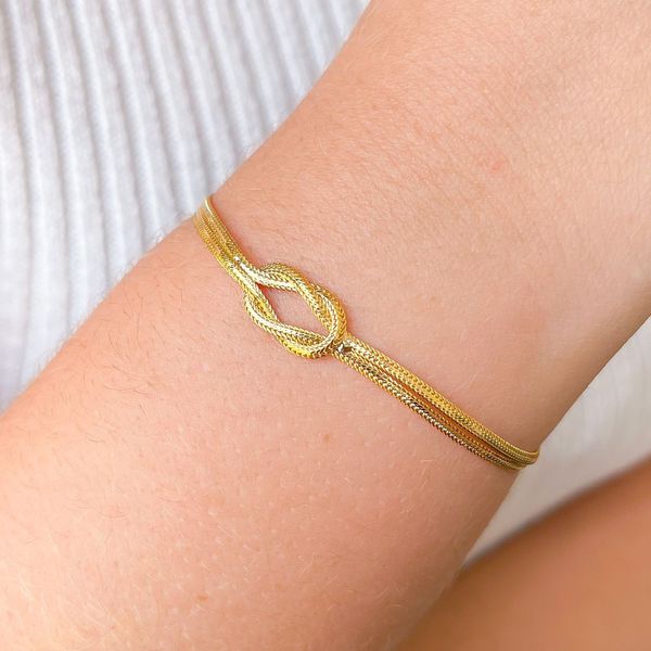 Pulseira Delicada Com Nó