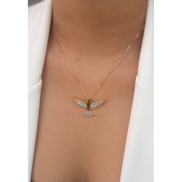 Colar Religioso Espirito Santo Cravejado 