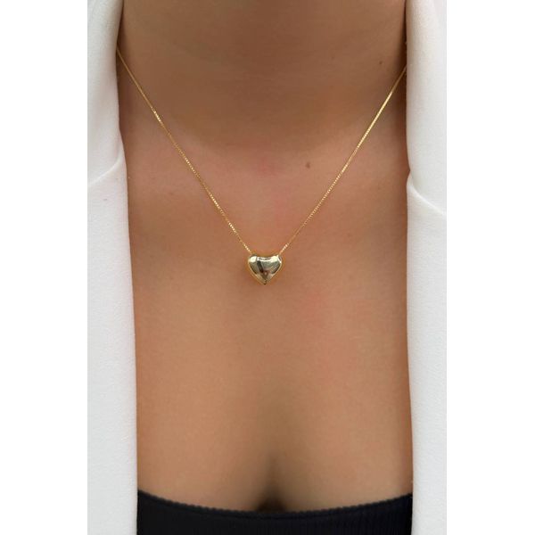 Colar com Pingente de Coração 
