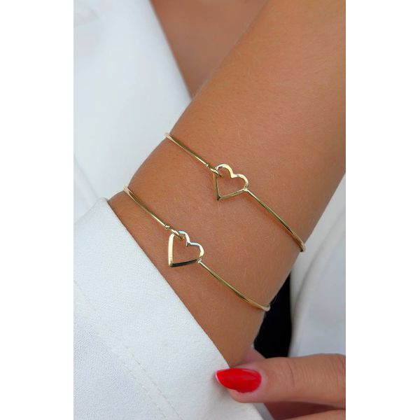 Bracelete com Detalhe de coração (unidade)