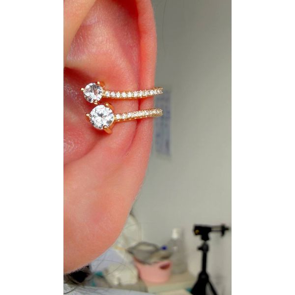 Piercing fake Trabalhado em micro zircônias 