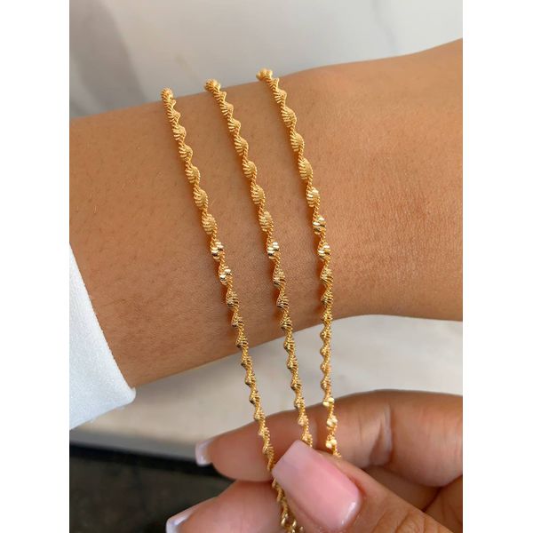 Pulseira malha torcida