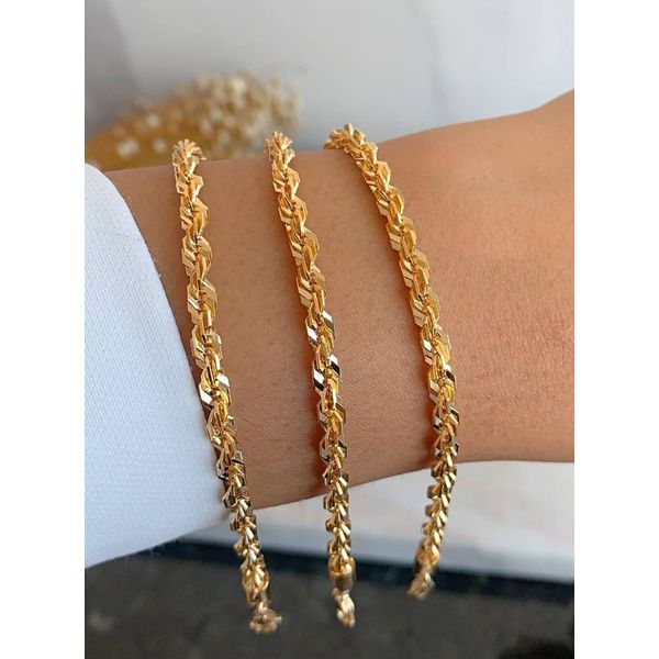 Pulseira Trabalhada na Correntaria 