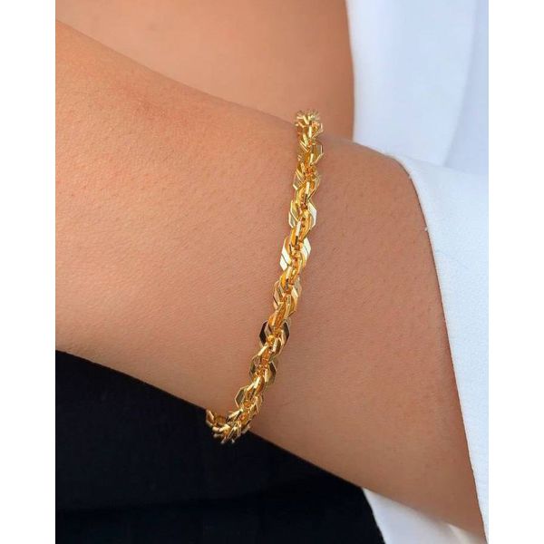 Pulseira de Corrente Trabalhada 