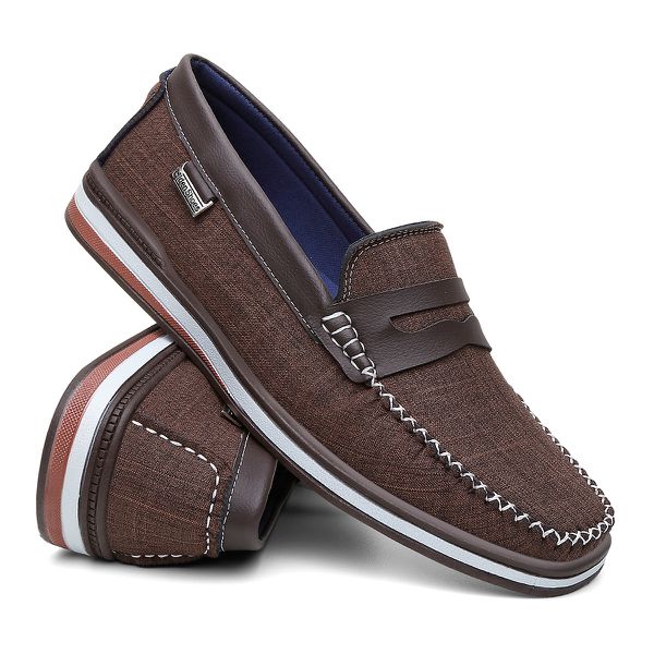 (LANÇAMENTO) Mocassim Oxford Masculino Café - OX-C... - IDEN SHOES