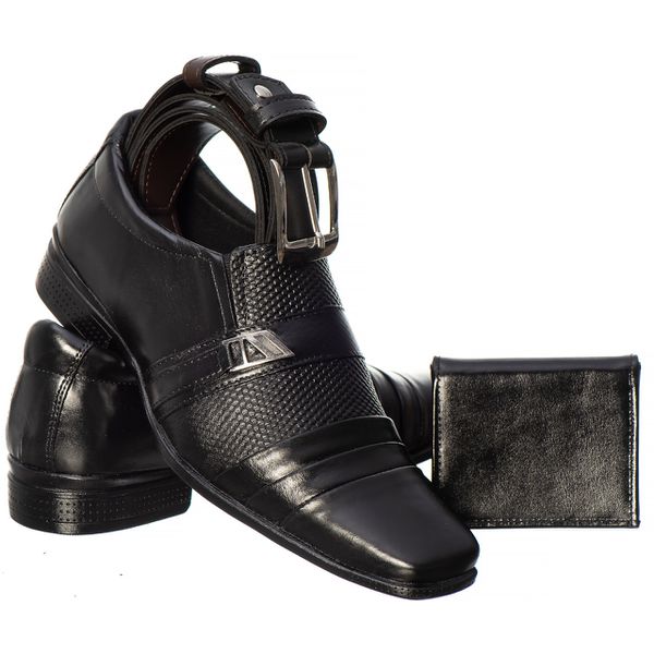 SAPATO SOCIAL EM COURO LEGÍTIMO + BRINDE CINTO E C... - IDEN SHOES