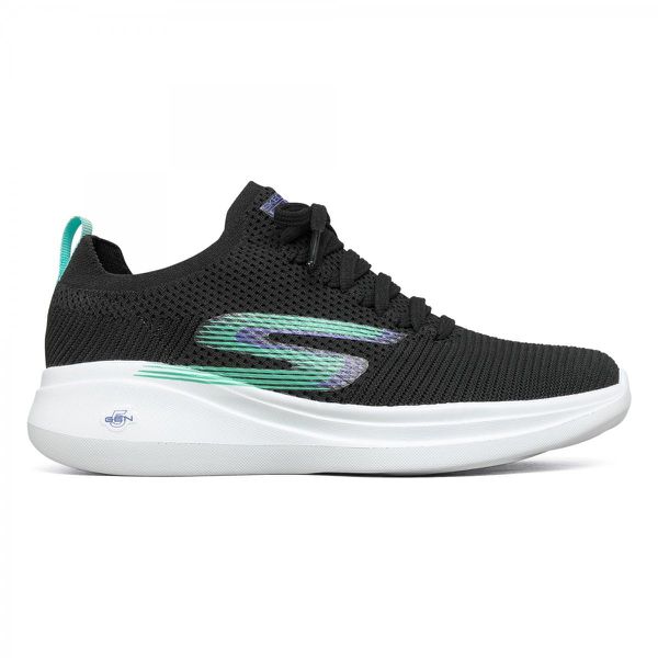 Tênis Skechers Feminino Go Run Fast Brisk Day Preto Azul