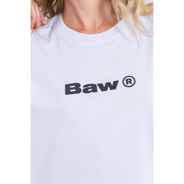 Camiseta Baw regular logo white