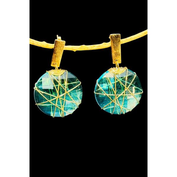 Brincos Azul Maldivas