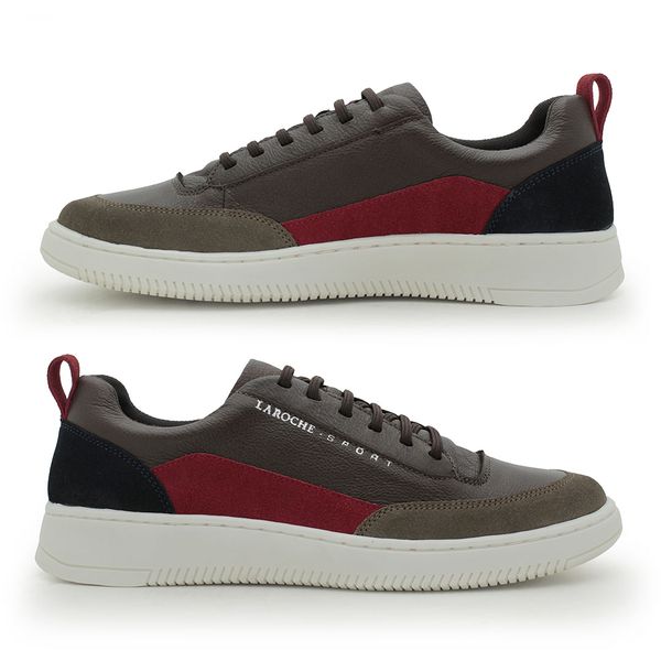 Sapatenis Masculino Apolo Colors em Couro Caf Cal ados Laroche
